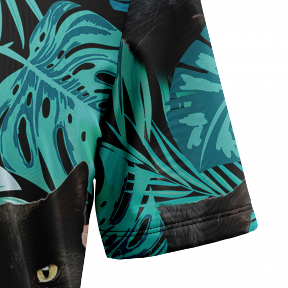 Black Cat Tropical T3006 Hawaiian Shirt