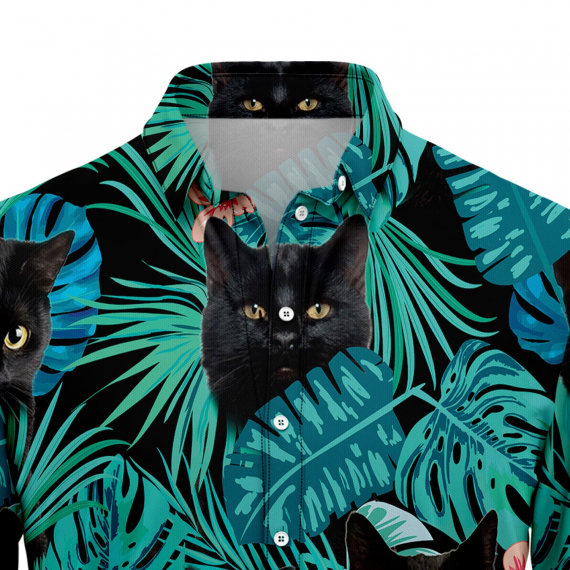 Black Cat Tropical T3006 Hawaiian Shirt