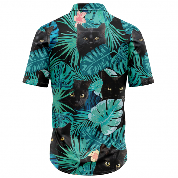 Black Cat Tropical T3006 Hawaiian Shirt