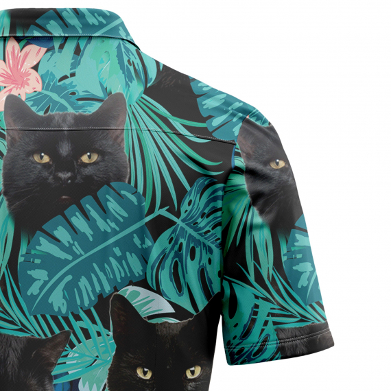 Black Cat Tropical T3006 Hawaiian Shirt