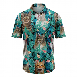 Cat Tropical T0307 Hawaiian Shirt
