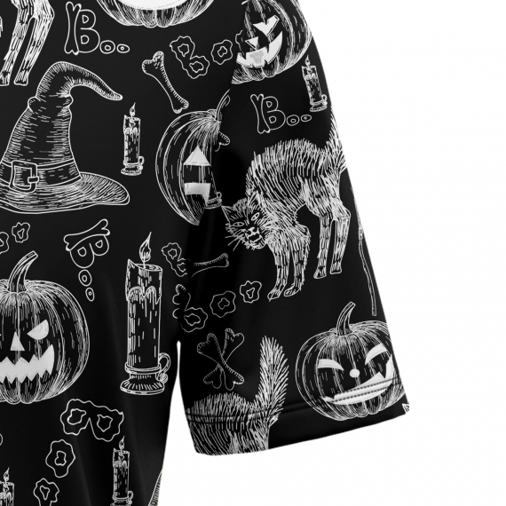 Halloween Black Cat H147011 Hawaiian Shirt