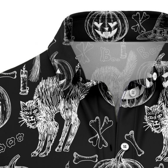 Halloween Black Cat H147011 Hawaiian Shirt