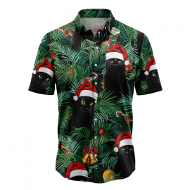 Black Cat Christmas G51211 Hawaiian Shirt